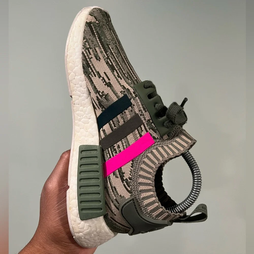 Adidas NMD R1 Primeknit “Green Glitch Camo” - Picture 5 of 11